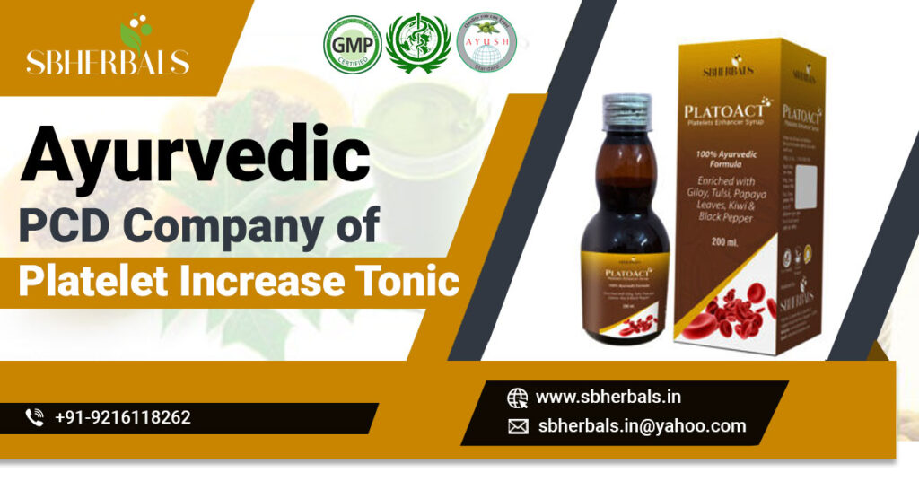 ayurvedic pcd company of platelet increase tonic