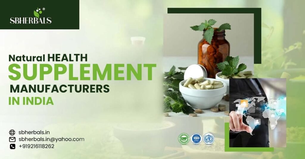 Natural health supplement manufacturers