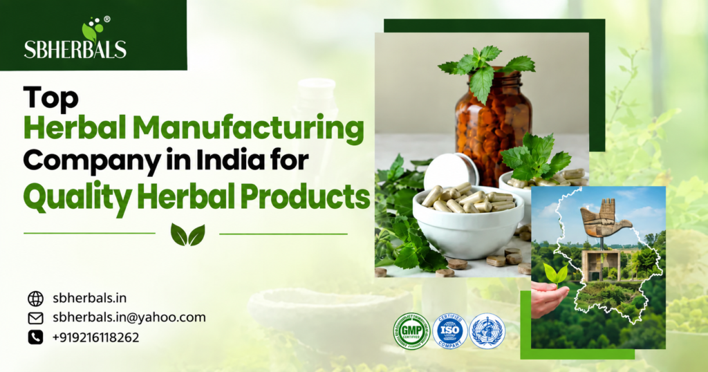 top herbal manufacturing company in India